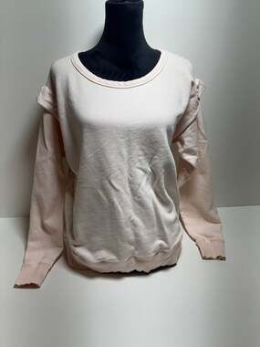 Mododoc Sweatshirt Women’s Sz Large Long Sleeve Pullover Ivory